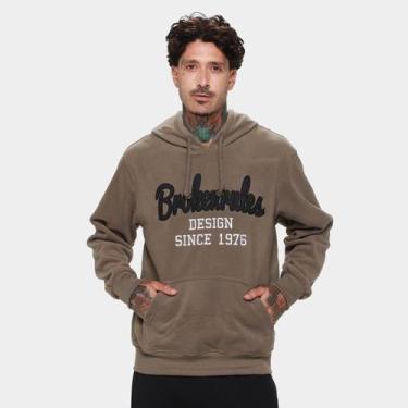 Imagem de Moletom Broken Rules Bordado 540387 Masculino, Verde militar, M