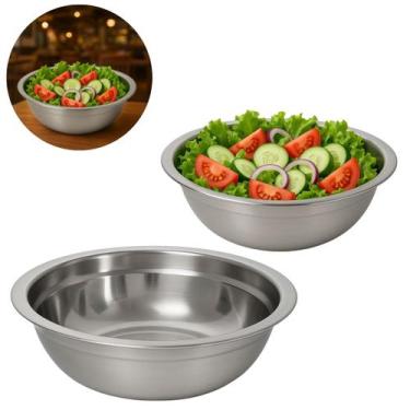 Imagem de Tigela Bowl Inox Mesa Posta 19cm P/ Restaurante 800ml - Rio Tijucas