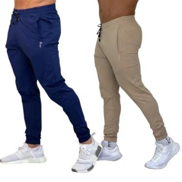 Imagem de Kit 02 Calças Jogger Masculina Em Poliamida De Academia - Fits Gym, Be
