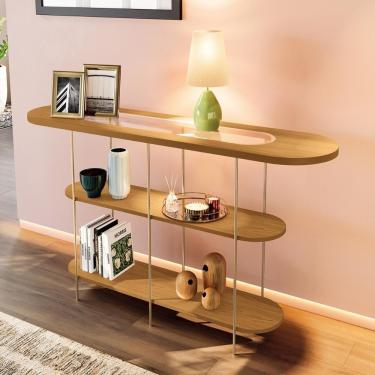 Imagem de Aparador Buffet Infinity Com Pés Em Aço E Detalhe Em Vidro Cinamomo