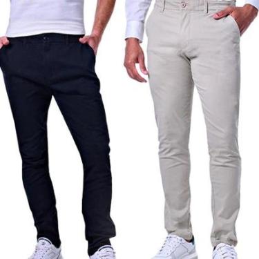 Imagem de Kit 2 Calças Masculinas Chino-Masculino