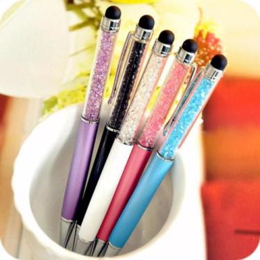 Imagem de 10x Caneta Diamante Stylus Touch Screen Com Cristal Pedrinhas - FULLHO