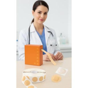 Imagem de Curativo Redondo Pós Coleta 2cm C/500 - Estanca Sangue - Congratulatio