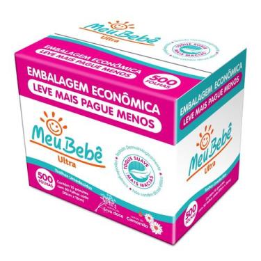 Imagem de Lenço Umedecido Meu Bebê Ultra C/10 Pacotes C/50 Un Meu Bebê - HYGIELI