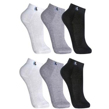 Imagem de Kit 6 Pares de Meias Lupo Soquete Algodão Confortavel Cano Curto 3225,