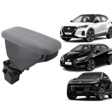 Imagem de Apoio De Braço Nissan Kicks Tecido Cinza Costura Cinza - GPI Automotiv