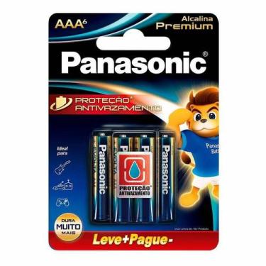 Imagem de Pilha Alcalina Premium Panasonic Aaa Palito 06 Unidades Lr03egr/6b192