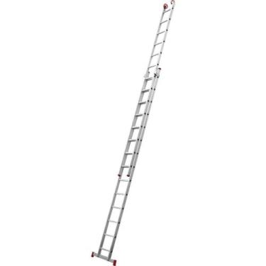 Imagem de Escada Extensiva de Alumínio, 2 x 14 Degraus, 3 em 1, Esc0623, Botafog