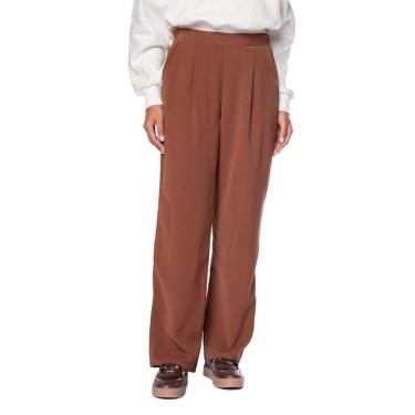 Imagem de Calça Feminina Rovitex Reta Alfaiataria Marrom-Feminino