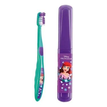 Imagem de Escova De Dente Infantil Ariel Com Estojo Disney Princesa - Avon