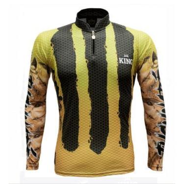 Imagem de Camiseta De Pesca King Proteção Solar Uv Kff615 Tucunare - King Brasil