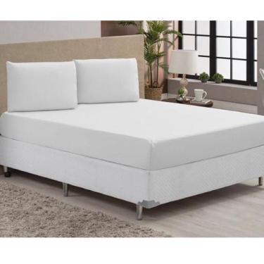 Imagem de Roupa de Cama Casal Jogo Lençol 400 Fios Micropercal 3 Pçs Toque Macio