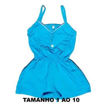 Imagem de Macacão Infantil Menina Short Casamento Tamanho Do 1 Ao 10 - anjo da m