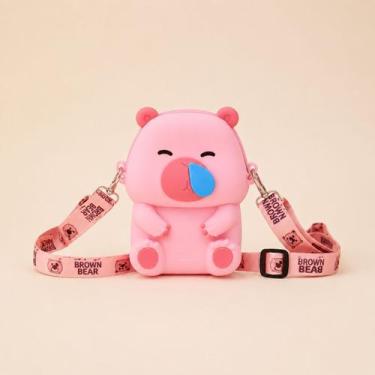 Imagem de Bolsa Infantil De Silicone Capivara Cartoon com Alça Removível E Ajust
