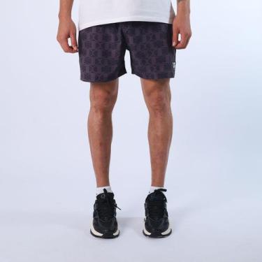 Imagem de Shorts champion athletic beach sports printed map knit, M
