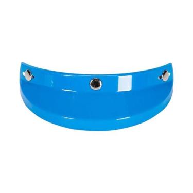 Imagem de Viseira de capacete 3 Snap universal para capacetes 3/4 substitui fáci