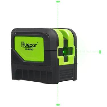 Imagem de Nível a Laser De Feixe Verde Huepar 9300G Com 3 Pontos De Nivelamento 