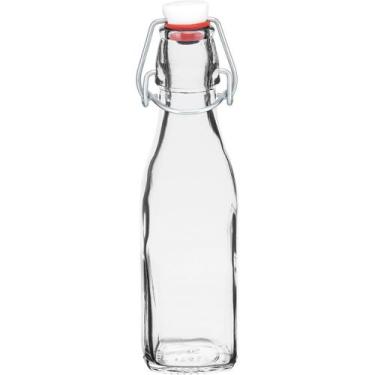 Imagem de Garrafa Swing Bormioli Rocco 21x6x6cm Vidro Transparente 250ml Bebidas