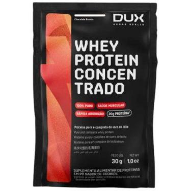 Imagem de Whey Protein 100 Concentrado Sachê de 30g Sabor Chocolate Branco Dux N