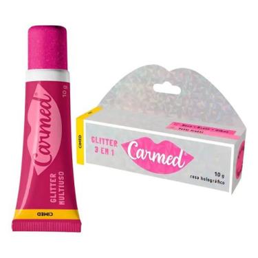 Imagem de Carmed Glitter 3 Em 1 Boca Rosto Olhos Hidratante Labial 10g - Cimed C