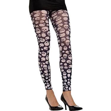 Imagem de Rubie's Costume RUB7582ACC Co Skull Tights-White/Black Costume, One Size, Multicolor