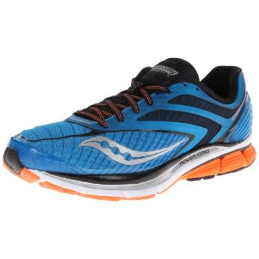 Imagem de Saucony Cortana 3 Tênis de corrida masculino, Azul/Viziorange, 11.5