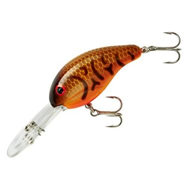 Imagem de BANDIT LURES Iscas de pesca de robalo Crankbait Series 300, acessórios de pesca, mergulhos até 3,6 m de profundidade, 6,5 m, 1/113.4 g, barriga laranja marrom craw, (BDT304)