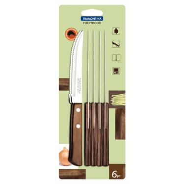 Imagem de Conjunto Facas Churrasco 6 Peças Polywood Tramontina 21100695