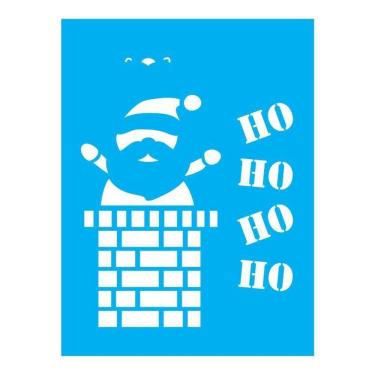 Imagem de Stencil Tamako Papai Noel Natal - 15X20Cm - Ref 923