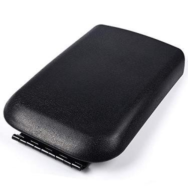 Imagem de Speedmotor Novo console central de apoio de braço tampa superior capa com dobradiça e trava para Ford Mustang 2005 2006 2007 2008 2009 preto reposição 5R3Z-6306024-AAC, 5R3Z6306024AAC