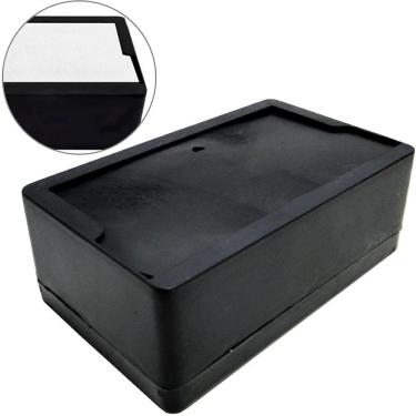 Imagem de Porta Guardanapo De Mesa Horizontal De Plastico Preto 5 Pçs