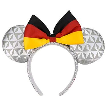 Imagem de Disney Faixa de cabeça Parks Epcot Ball Bandeira alemã Minnie Mouse