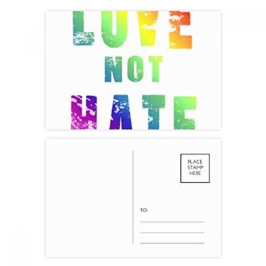 Imagem de Conjunto de cartão postal LGBT bandeira lésbica gay arco-íris cartão de agradecimento envio de aniversário