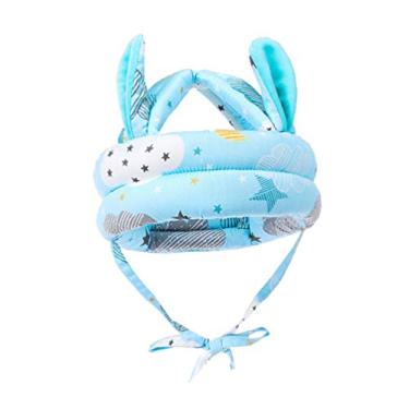 Imagem de Toyvian Criança Bebê Cinto de Segurança Ajustável Capacete Protetor de Cabeça Da Criança Coelho Infantil Cap Headguard Capacete Protetor Respirável Almofada Bonnet para Tênis de Corrida A