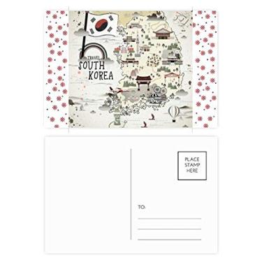 Imagem de Mapa da Coreia do Sul com pontos de referência de Natal, Natal, Celebração, cartão postal Blessing Card