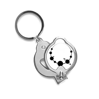 Imagem de Pulseira Planets Around Art Deco, presente moderno, cortador de unhas de dedo tesoura de aço inoxidável