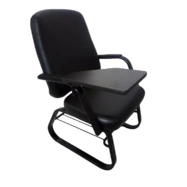 Imagem de Cadeira Para Obesos Até 200Kg Universitária  Linha Obeso Preto - Desig