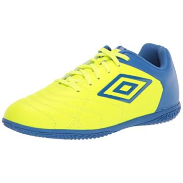Imagem de Umbro Tênis de futebol masculino Classico Xi Ic Indoor, Amarelo/azul., 43