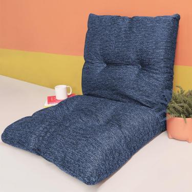 Imagem de Futon Dobravel De Espuma Solteiro Azul 120x60cm - BF Colchões