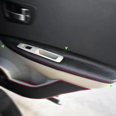 Imagem de MIVLA Revestimento da superfície do apoio de braço da porta interior do carro de couro macio, adequado para Nissan Qashqai J10 2007 2008 2009 2010-2015