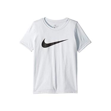 Imagem de Nike Dri-FIT Big Kids' Swoosh Training T-Shirt (Birch/Heather/Black, Medium)