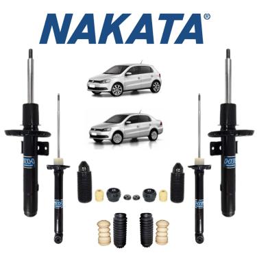 Imagem de 4 Amortecedor Nakata Volkswagen Gol G5 2012 + Kit Batente