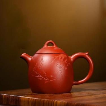 Imagem de Filtro de bule de chá Yixing de 300 ml, pote Xishi, feito à mão, de argila roxa chinesa