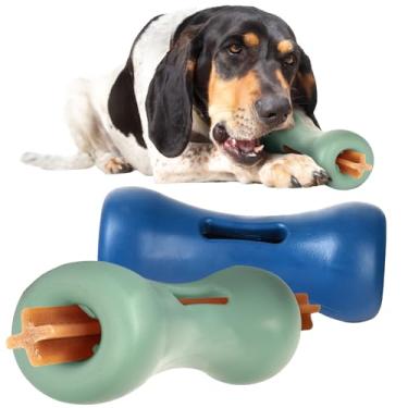 Imagem de Evergreen Pet Supplies Pacote com 2 brinquedos de enriquecimento de petiscos para cães – brinquedo interativo dispensador de guloseimas para cães – Escondedor de petiscos para cães agressivos –