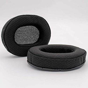 Imagem de Earpadz Replacement for Audio Technica ATH-M50X M Series, Sony MDR7506 Ear Pads, Soft Knit Headphone Cushions (Jerzee, Black, 1 Pair)