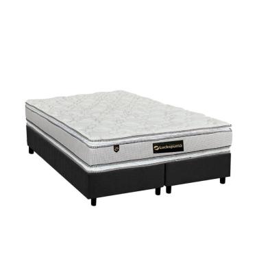 Imagem de  Cama Box King: Colchão Molas Ensacadas Luckspuma MasterPocket Lucksfaction Plus + Base...