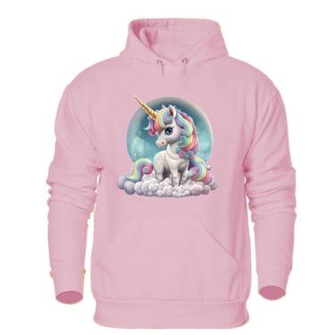 Imagem de Blusa de Frio Feminina Abrigo Moletom Quentinho Estampa Unicornio Confortavel Macia