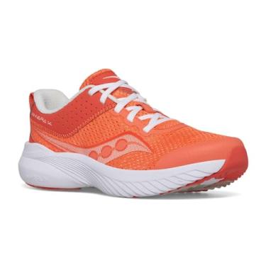 Imagem de Saucony Tênis infantil unissex Kinvara 14 de renda aos dedos, Coral, 12.5 Big Kid