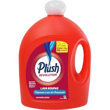Imagem de Plush Lava Roupas Líquido + Amaciante Plush Revolution 5 Litros Vermelho