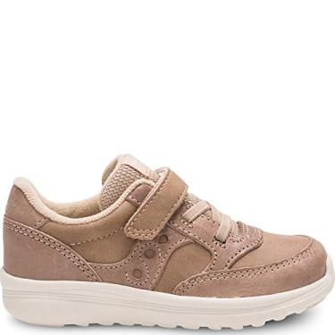 Imagem de Saucony Tênis infantil infantil infantil Jazz Lite sem cadarço, Bronzeado, 4 Extra Wide US Toddler